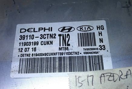 39110-3CTN2 Hyundai Azera 2015-2017 ecm ecu computer