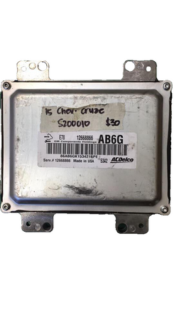 12668866 Chevy Cruze 2015 ecm ecu computer ****TESTED GOOD***