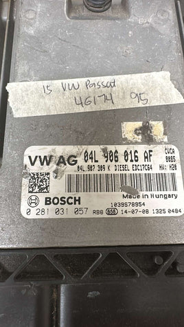 04L 906 016 AF VW Passat 2015 ecm ecu computer