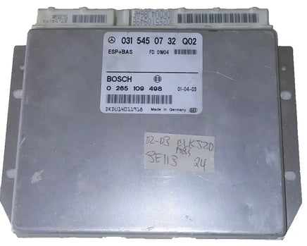 031 545 07 32 ABS anti-lock brake control module 2002-2003 Mercedes-Benz CLK320