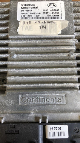 39101-2G866 ECM ECU computer 2011-2013 Kia Optima