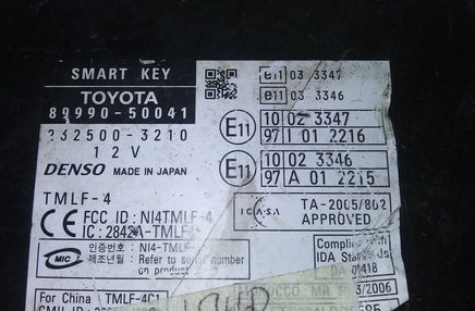 89990-50041 keyless smart key module 2007-2008 Lexus LS460 - Swan Auto