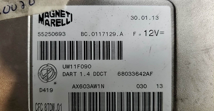 68033642AF Dodge Dart 2013 TCM transmission computer