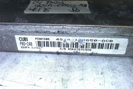 4S4A-12A650-ACB Ford Focus 2004 ecm ecu computer ***tested***