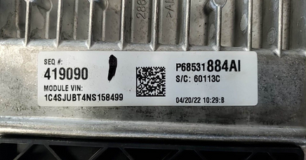 2022-2023 Jeep Grand Cherokee ecm ecu computer P68531884AI
