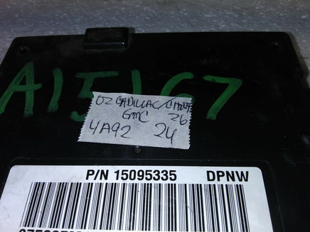 15095335 Cadillac, Chevy or GMC 2002 BCM Body Control Module