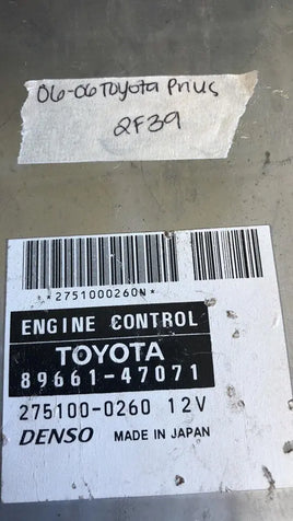 2006 Toyota Prius ecu ecm computer 89661-47071