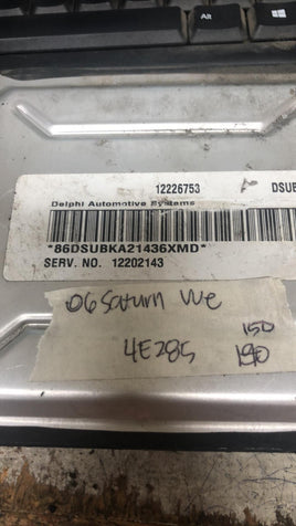 12226753 Saturn Vue 2006 ecm ecu computer
