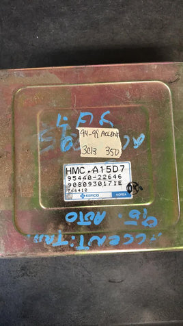 1994-1999 Hyundai Accent ecm ecu computer 95440-22646