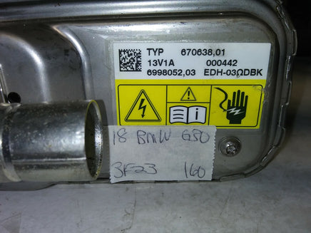 2018 BMW 530e Electric Auxilliary heater 6998052