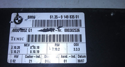 61.35-9 149 835 01 seat control module 2007-2010 BMW X5 E70