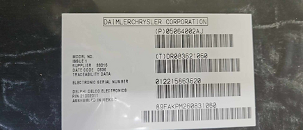 05064002AJ Dodge Ram 2007 Sirius satellite radio reciever module **NEW** **OEM**