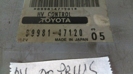 2004-2009 Toyota Prius hybrid vehicle control module 89981-47120