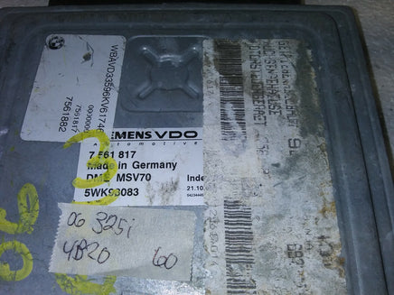 7 561 817 ecm ecu computer 2006 BMW 325i 325