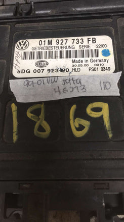 01M 927 733 FB VW Jetta TCM transmission computer 1999-2001