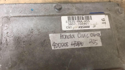 37820-RNA-A55 Honda Civic 2006-2008 ecm ecu computer