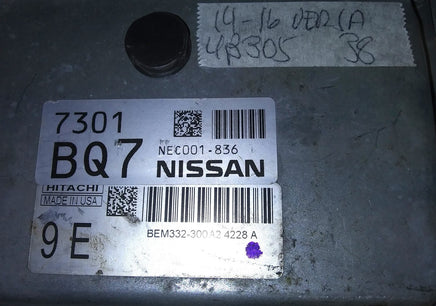 NEC001-836 Nissan Versa 2014-2016 ecm ecu computer