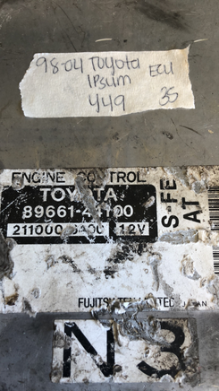 1998-2004 Toyota GAIA IPSUM ecu ecm computer 89661-44100