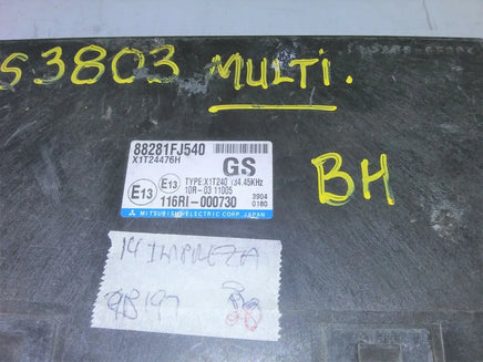 2014 Subaru Impreza multifunction integrated control module 88281FJ540