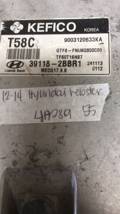39118-2BBR1 Hyundai Veloster 2012-2014  ecu ecm computer