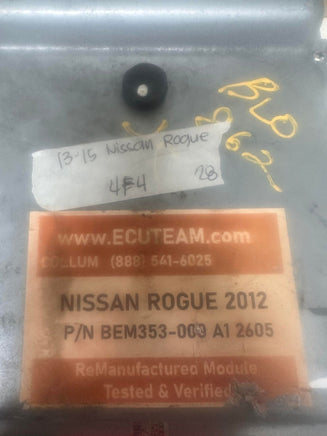 BEM353-000 A1 Nissan Rogue ecu ecm computer 2013-2015