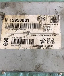 2006-2016 Chevrolet Impala radio digital satelite reciever 15950801