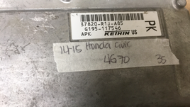 37820-R1J-A85 Honda Civic 2009-2011 ecm computer