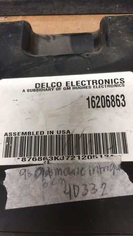 16206863 bcm body control module 1998 Oldsmobile Intrigue