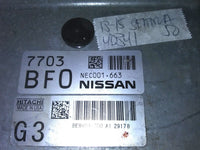 NEC001-663 ecm ecu computer 2013-2015 Nissan Sentra