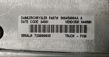 Dodge multi-function relay module 56045908AA