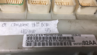 P04727292AA Dodge Caravan or Chrysler T&C bcm body control module 2001