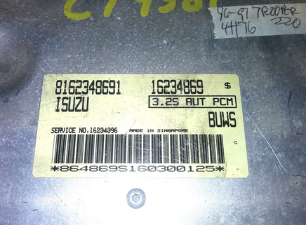 8162348691 ecm ecu computer 1996-1997 Isuzu Trooper