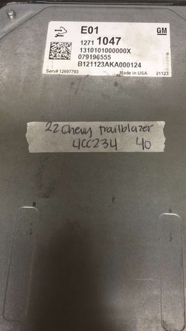 12711047 ecm ecu computer 2022 Chevy Trailblazer