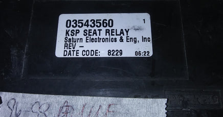 03543560 memory seat control module 1996-1999 Cadillac Deville