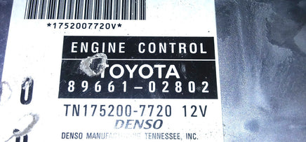 89661-02802 ecu ecm computer 2001 Toyota Camry