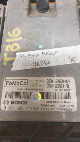 DS7A-12A650-AJH Ford Fusion ecm ecu computer 2013 **TESTED**