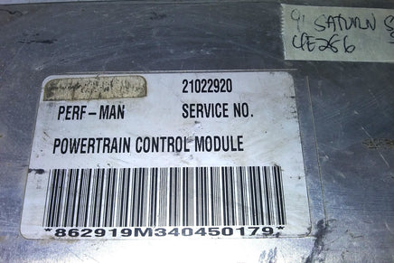 21022920 Saturn S-Series 1991 pcm ecu ecm computer