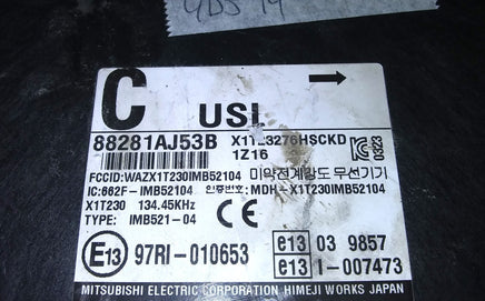 88281AJ53B Anti-theft locking control module 2012 Subaru Legacy
