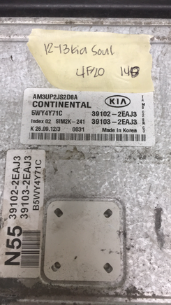 39102-2EAJ3 ecm ecu computer 2012-2013 Kia Soul