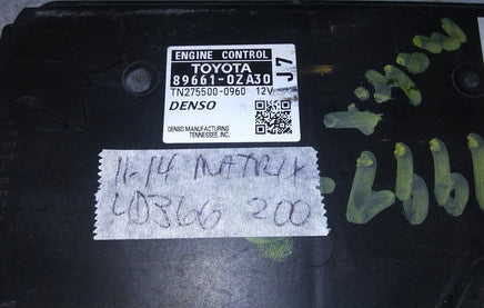 89661-0ZA30 ecm ecu computer 2011-2014 Toyota Matrix