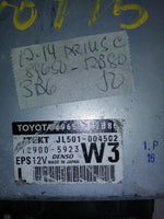 2012-2014 Toyota Prius power steering module computer 89650-52B80
