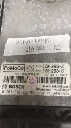 EJ5A-12A650-JC Ford Escape ECM ECU computer 2014 **TESTED**