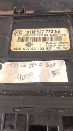 01M 927 733 EN VW Jetta or Beetle 1999 TCM transmission computer