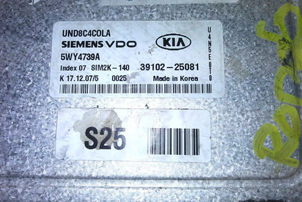 39102-25081 ecm ecu computer 2011-2013 Kia Optima