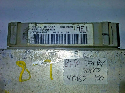1987-1994 Ford Tempo Topaz ecm ecu computer E73F-12A650-E2B