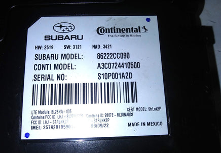 86222CC090 telematics communication module 2022-2023 Toyota GR86