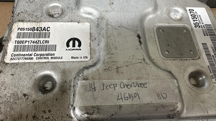 P05150843AC Jeep Cherokee 2014 ecm ecu computer