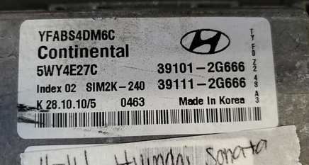 39101-2G666 Hyundai Sonata 2011-2014 ecm ecu computer