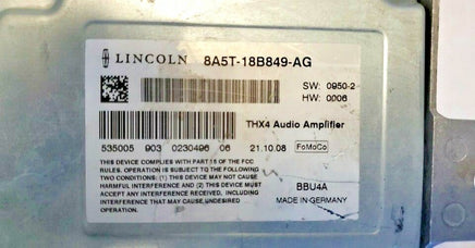 2009-2011 Lincoln MKS or MKZ Amplifier power amp 8A5T-18B849-AG  **Reman**