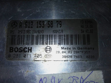A 612 153 58 79 Mercedes SLK230 C230 2009 ecm ecu computer